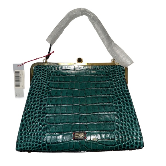 Frances Valentine Jackie Frame Bag in Green/Jade NWT - Picture 2 of 11